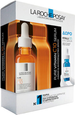 La Roche Posay Vitamin C10 Serum 30ml & Gift Hyalu B5 Eye Serum 5ml Anti-aging Serum Facial with Vitamin C 30ml