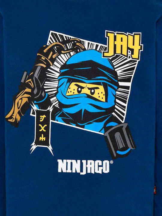 Bluză pentru copii Cu mânecă lungă Albastră Ninjago