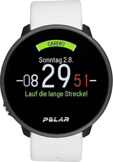 Polar Unite Водоустойчив Смартчасовник с Пулсомер (Бял)