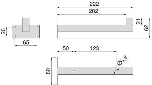 Emuca Heavy-Duty Metallic Corner Shelf White 222x62mm 2pcs 4101612