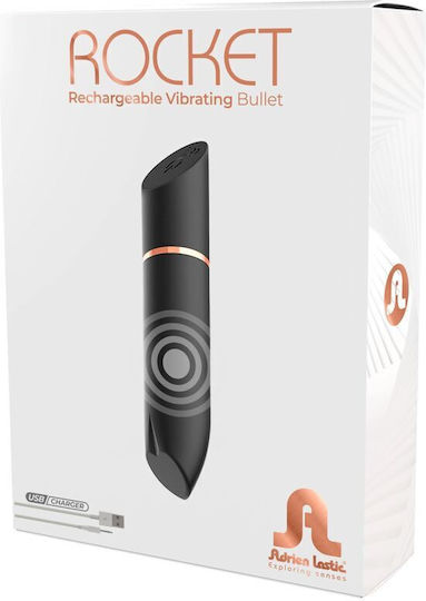 Adrien Lastic Vibrator Geschoss 9cm Schwarz