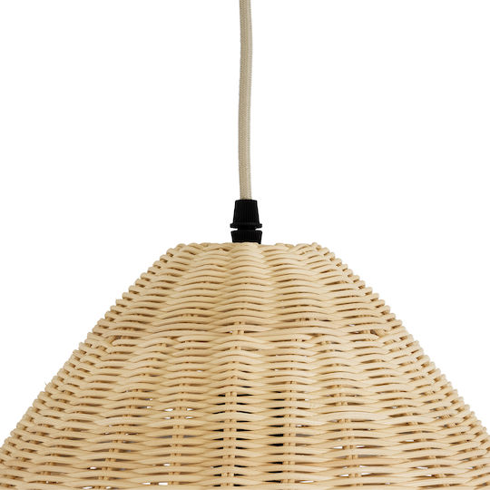GloboStar Aquatic Pendant Light Beige Boho Grid with Socket E27 40x36cm