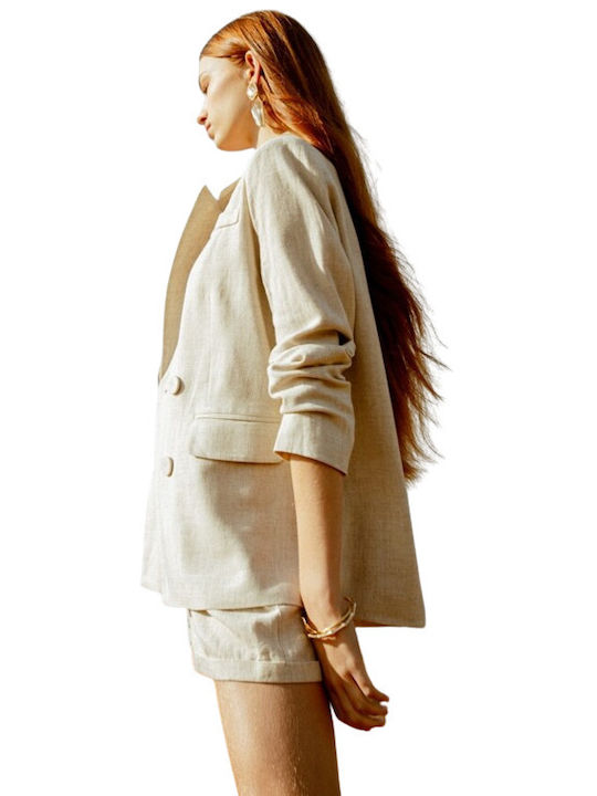 Molly Bracken Women's Blazer Beige