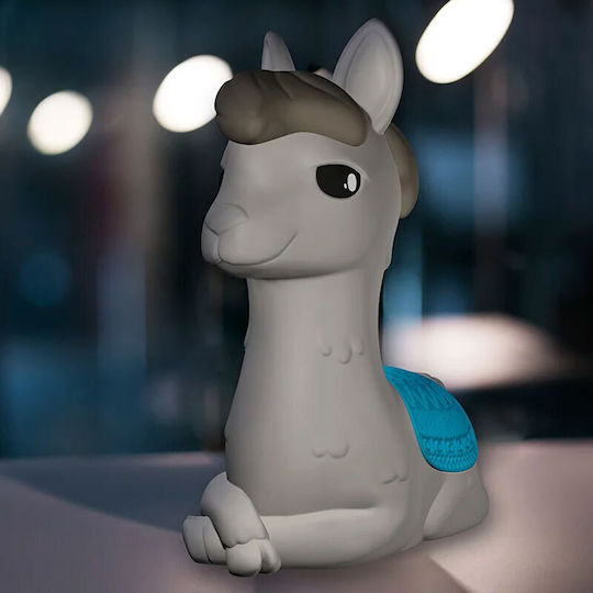 Dhink Led Kids Decorative Lamp Gray Alpaca Gray 7x12x7.6εκ.
