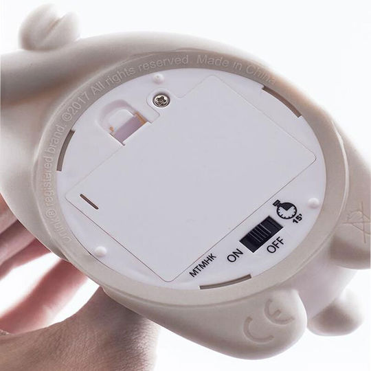 Dhink Lumini LED Lampă decorativă pentru copii Alpaca Gri Gri 7x12x7.6εκ.
