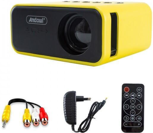Andowl Qsf35 Mini 3d Q-SF35 Mini 3D Projector LCD Λάμπας LED με Ενσωματωμένα Ηχεία
