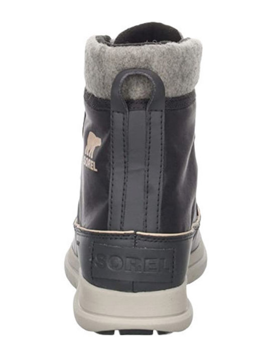 Sorel Synthetic Leather Snow Boots with Laces Explorer Carnival Gray