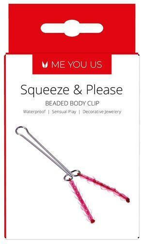 Me You Us Nipple Clamps & Clitoris in Red Color
