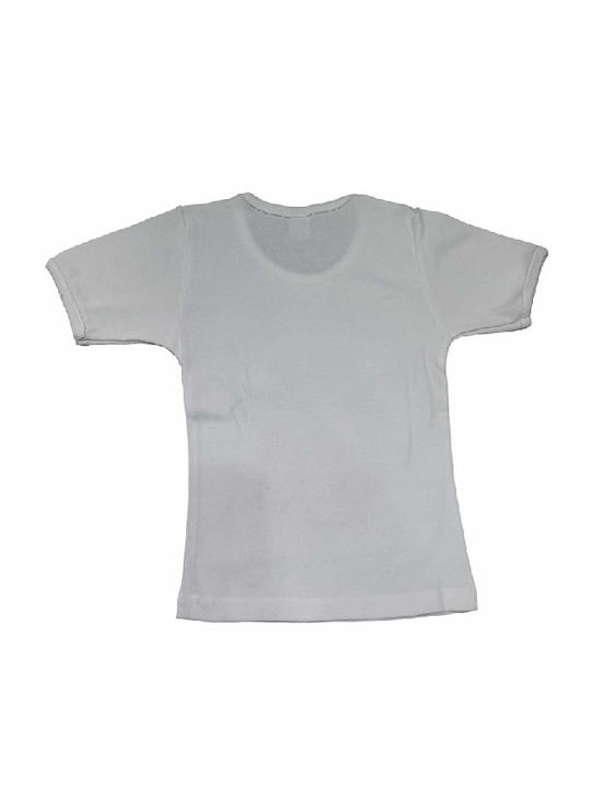 Paramana Kids Tank Top Short-sleeved White 1pcs