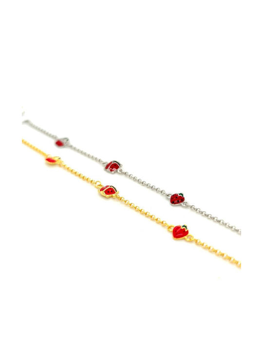 Drandakis Kids Bracelet Chain from Gold-plated Silver