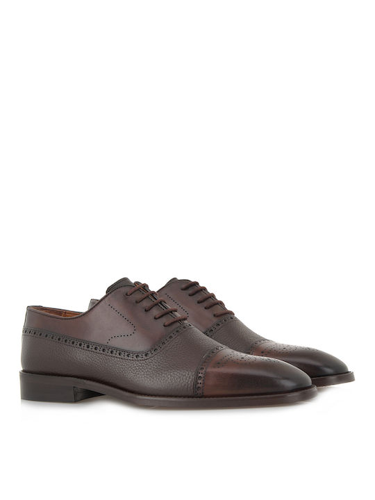 Lorenzo Russo Men's Leather Oxfords Brown