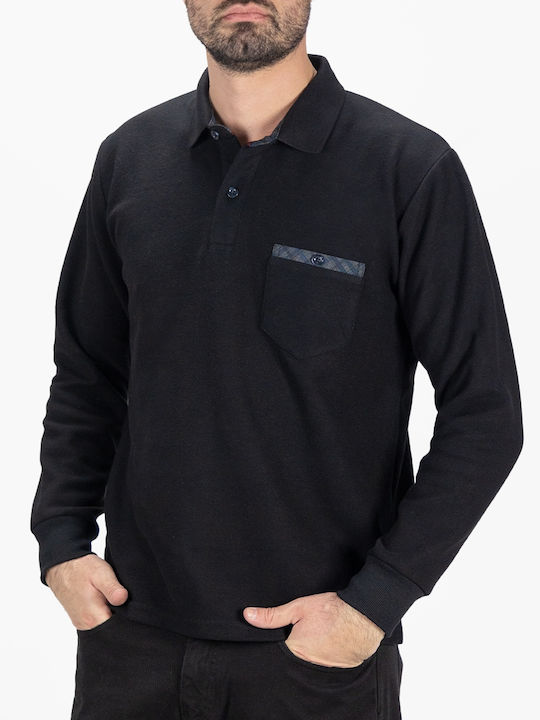 Polo Long Sleeve Blouse Black