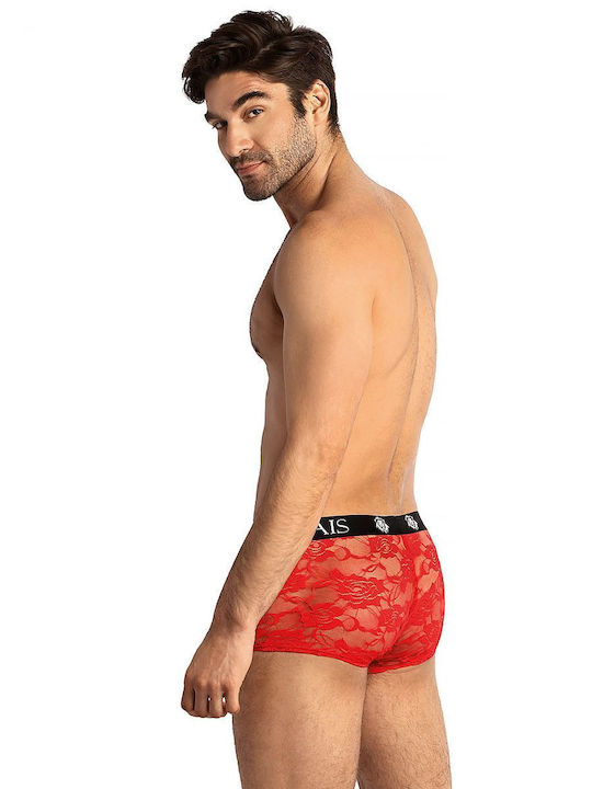 Anais Apparel Herren Boxershorts Rot 1Packung