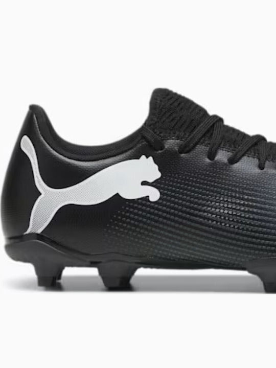 PUMA Future 7 Play Ποδοσφαιρικά Παπούτσια με Τάπες FG/AG Μαύρα