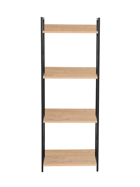 Bookcase Bakery Sonoma-black 51x30x137.5cm