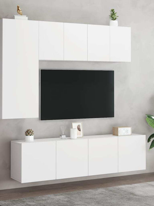 Mobilier TV din lemn Λευκά Μ60xΠ30xΥ41cm