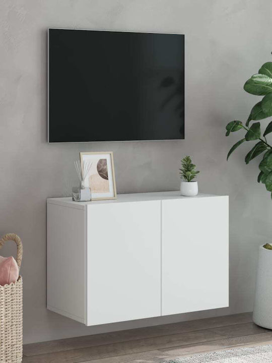 TV Stand Wooden White L60xW30xH41cm