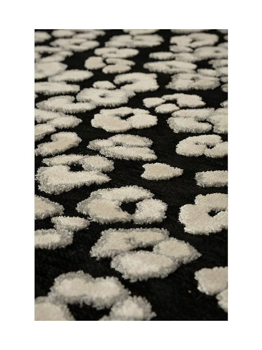 Viokarpet Lotus 224-80 Modern Bedroom Rugs Set Black 224-80 3pcs