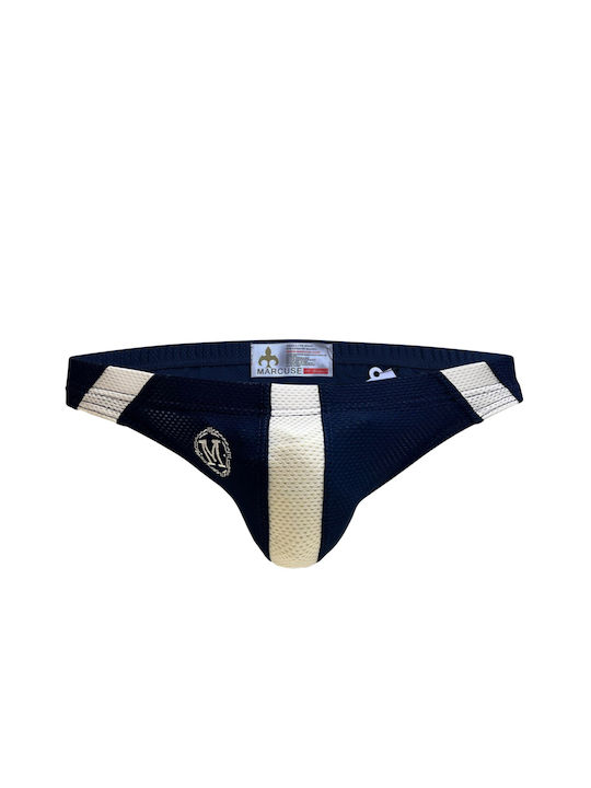 Herren Slips Dark Blue mit Mustern 1Packung