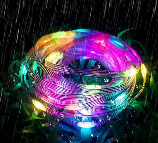 Lightex Wasserdicht Smart LED-Streifen USB 5V RGB Licht 10m mit Netzteil & Fernbedienung