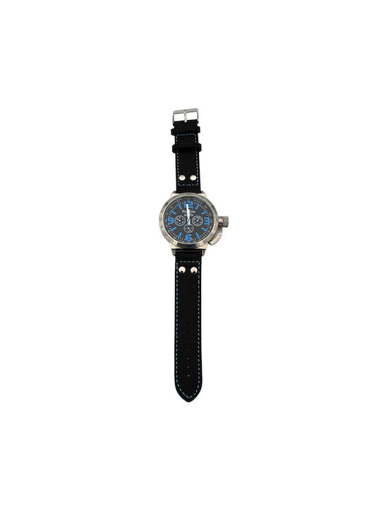 PreCious Watch Battery with Blue Leather Strap