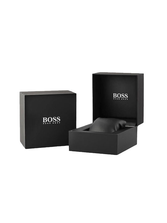 Hugo Boss Ρολόι Μπαταρίας με Ασημί Μεταλλικό Μπρασελέ