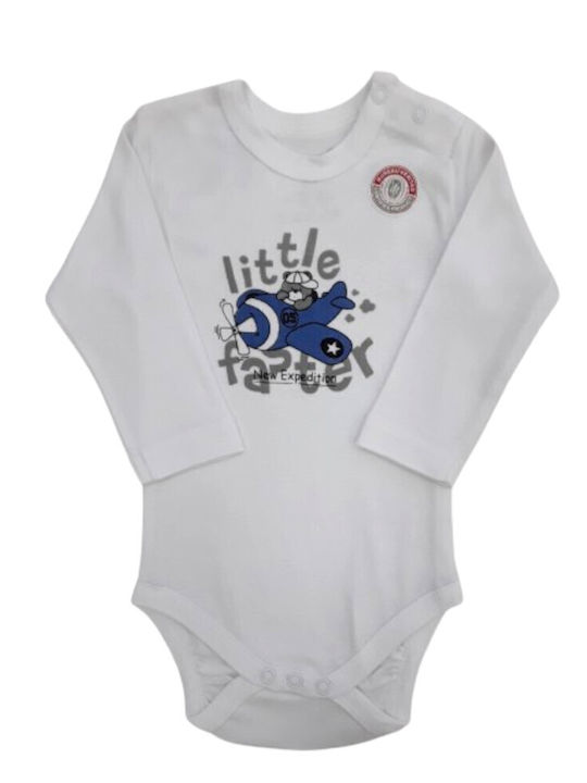 Venere Baby Bodysuit Long-Sleeved White