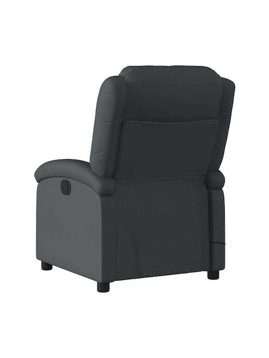 Фотьойл Relax Масаж С поставка за крака от Естествена Кожа Dark 71x86.5x99.5см