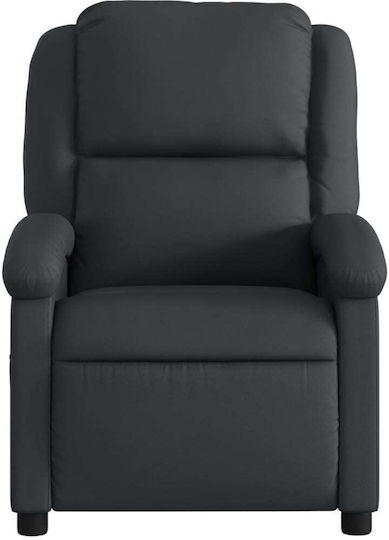 Фотьойл Relax С поставка за крака от Естествена Кожа Dark 71x86.5x99.5см