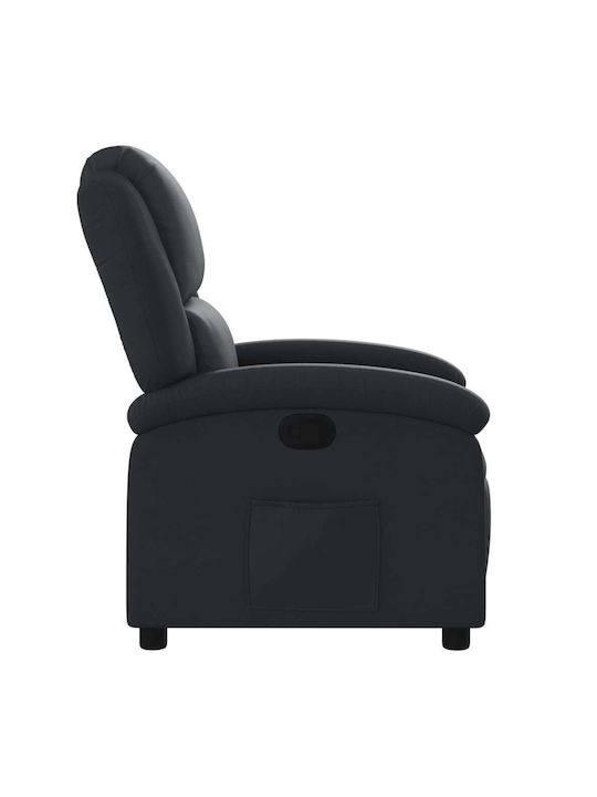 Фотьойл Relax С поставка за крака от Естествена Кожа Dark 71x86.5x99.5см
