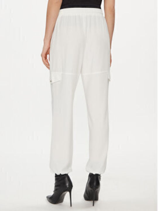 Women's Fabric Trousers Relaxed Fit ecru (ecru)