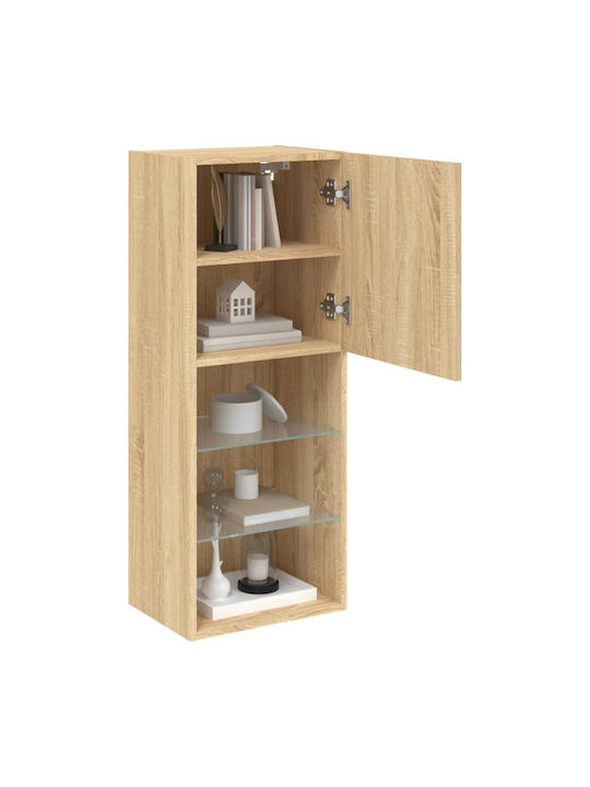 Kabinett Wand mit LED Coffee 40.5x30x102cm