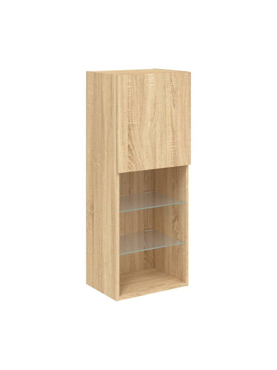 Kabinett Wand mit LED Coffee 40.5x30x102cm