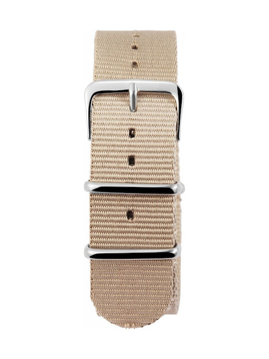 New Era Fabric Strap Beige 22mm