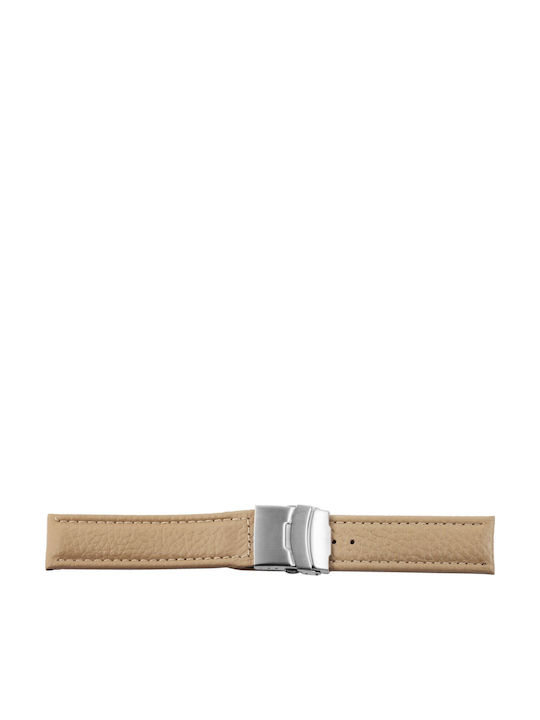New Era Lederriemen Beige 24mm