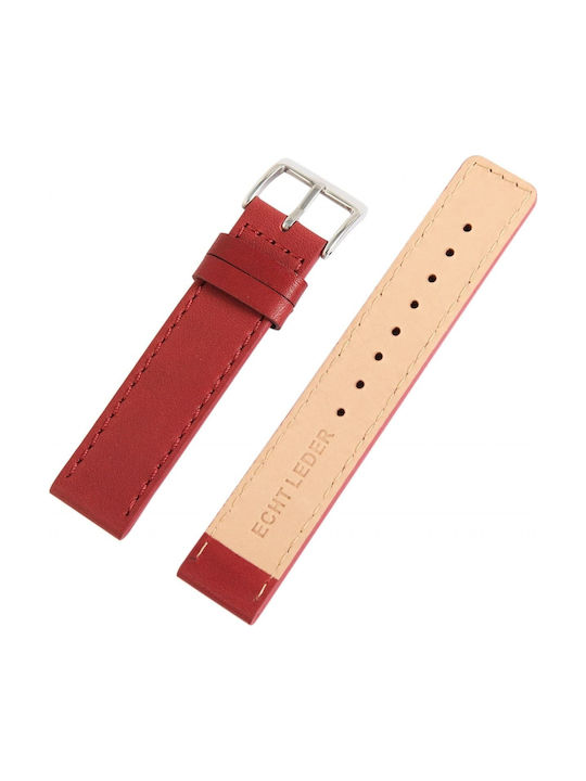 Just Watch Lederriemen Rot 20mm