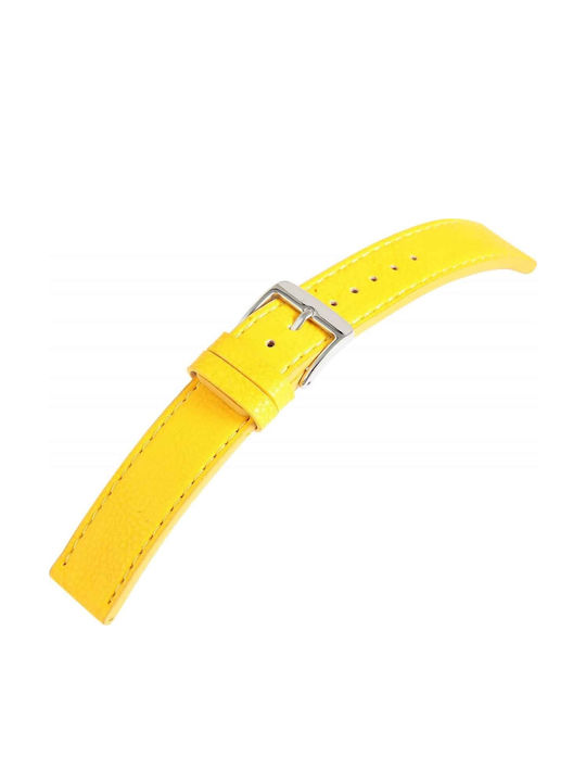 Just Watch Lederriemen Gelb 20mm