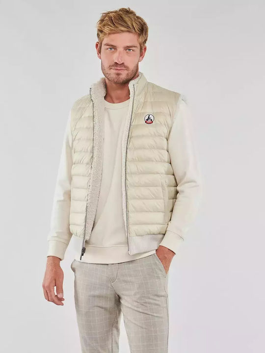 Just Over The Top Men's Sleeveless Jacket Beige