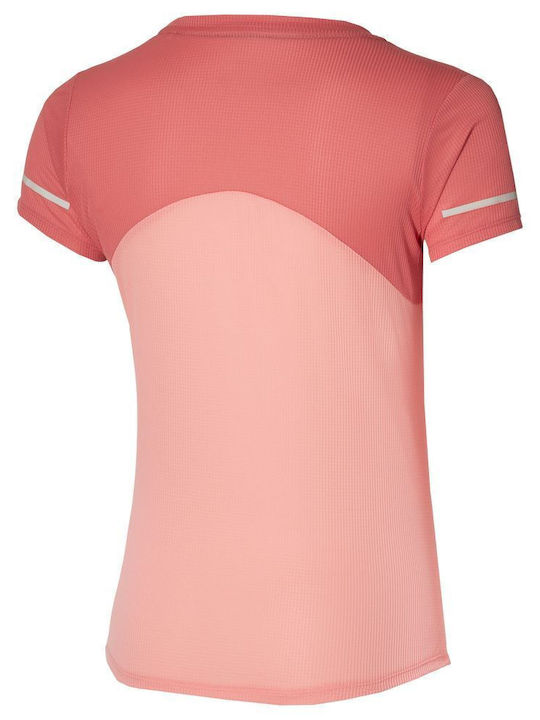 Mizuno Dryaeroflow Damen Sportlich T-shirt Apricot Blush