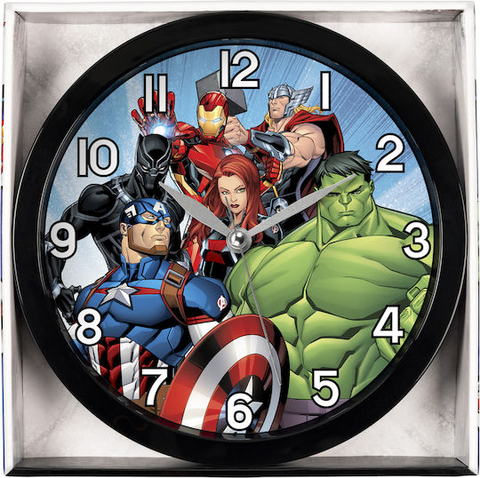Disney Παιδικό Ρολόι Τοίχου Avengers 25εκ.