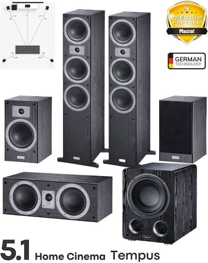 Magnat Home Cinema Speaker Set 5.1 5.1 Tempus Set Black