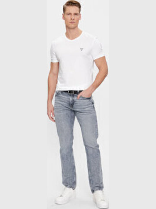 Caleb Men's Undershirts Short-sleeved White 2Pack