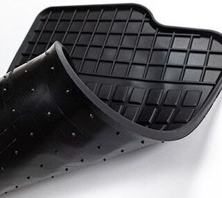 Refref Set of Front and Rear Mats 4pcs Tray Type for Jeep Grand Cherokee 2004-2010 Black