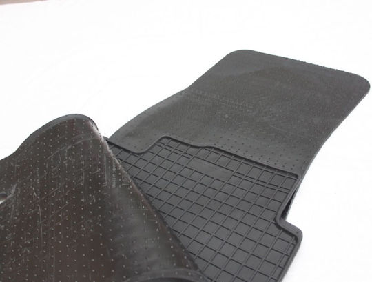 Refref Set of Front and Rear Mats 4pcs Tray Type for Renault Coupe BMW Series 4 Hyundai Coupe 2013-2020 Black
