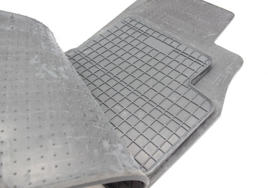 Refref Set of Front and Rear Mats 4pcs Tray Type for Fiat Grande Punto 2005+ Black