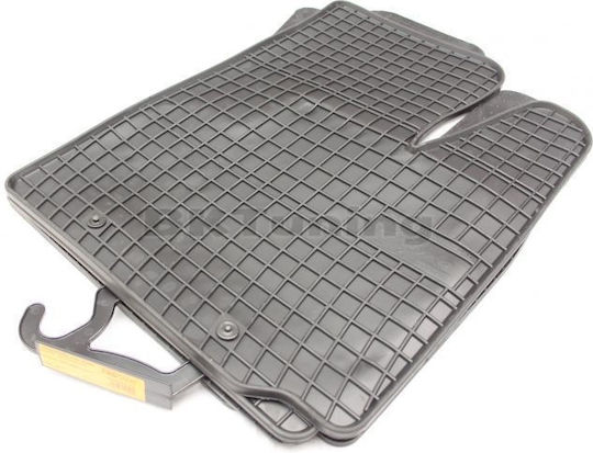 Refref Front Mats 2pcs Tray Type for Fiat Doblo 2001-2008 Black