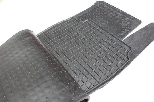 Refref Set of Front and Rear Mats 4pcs Tray Type for Fiat Croma 2005+ Black