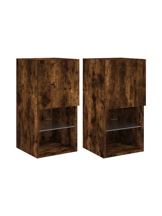 Cabinets Wall Smoky Oak 2pcs 30.5x30x60cm