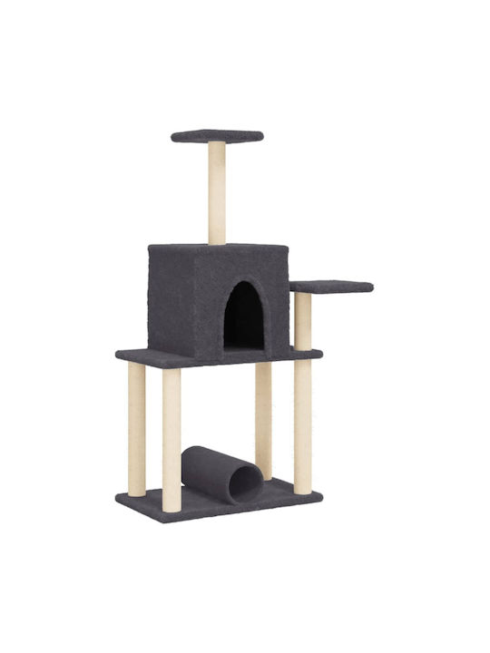 vidaXL Scratching Post Cat Trees Gray 73.5x47.5x122cm