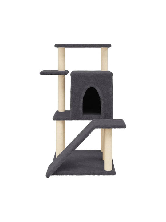vidaXL Scratching Post Cat Trees Gray 4 levels 74x61x97cm